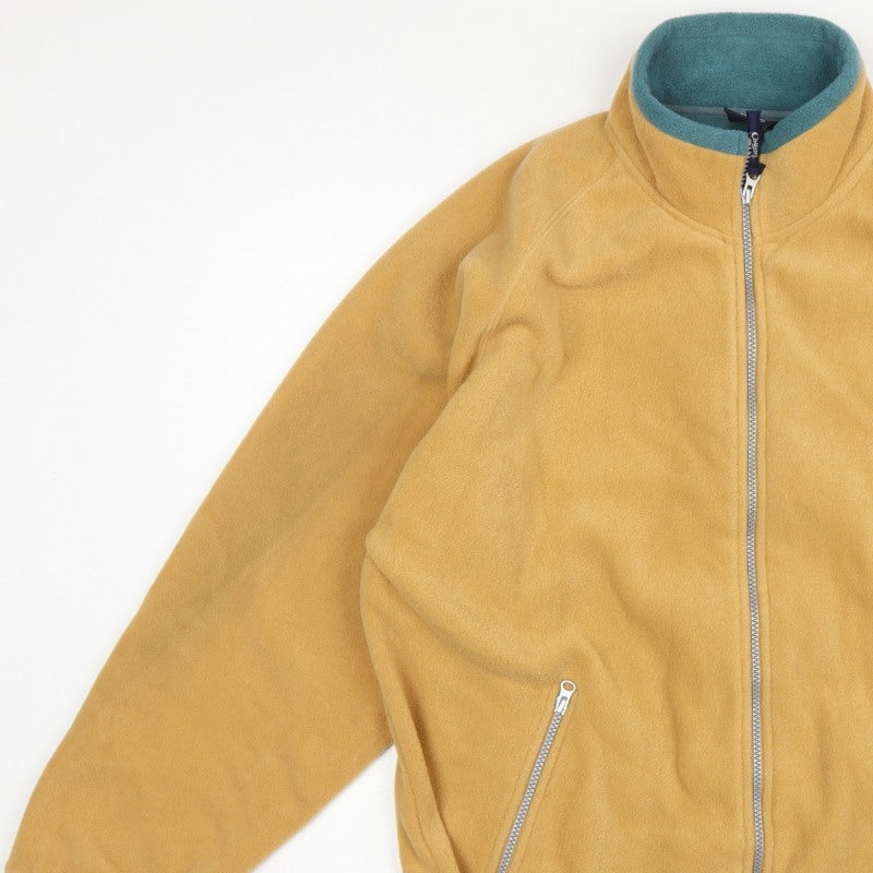 Cotton Traders Men’s Yellow Fleece Jacket L Full Zip Outdoor