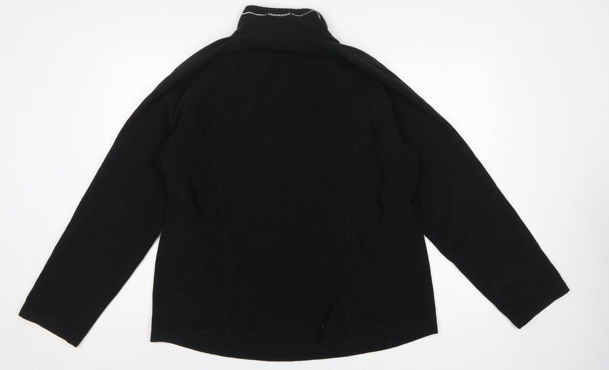 Craghoppers Women’s Black UK 20 Fleece 1/4 Zip High Neck Sweatshirt
