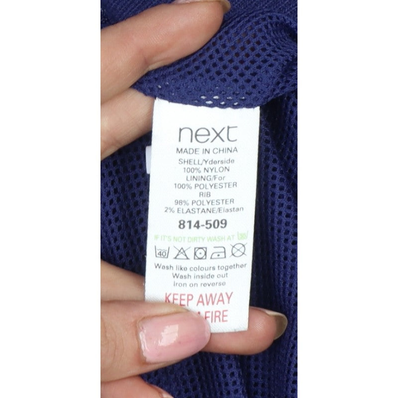 Next Women’s Blue Size 16 Hooded Bomber Jacket Full Zip