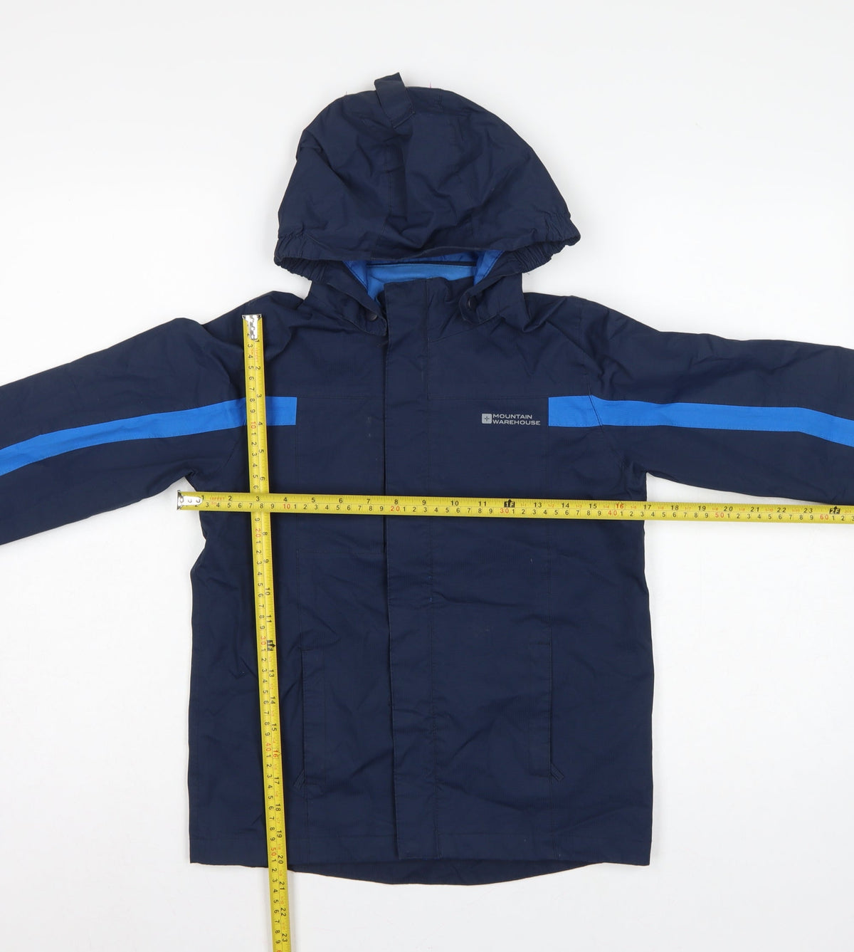 Mountain Warehouse Boys Blue 9-10 Years Waterproof Hooded Rain Jacket