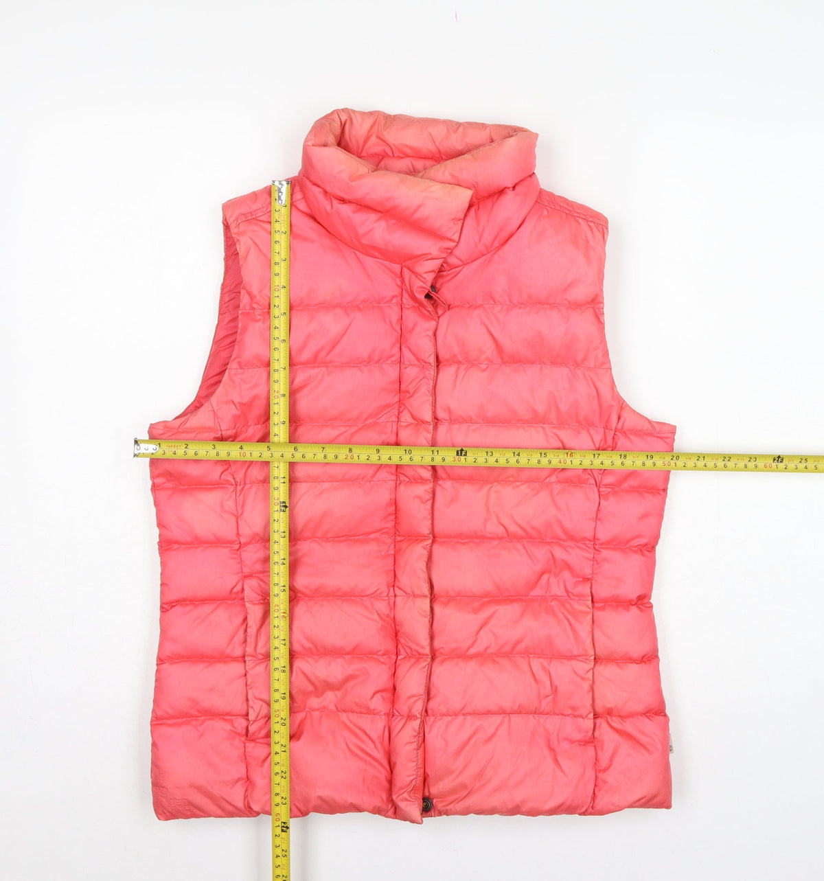 Timberland Women Pink L Quilted Down Puffer Gilet Waistcoat