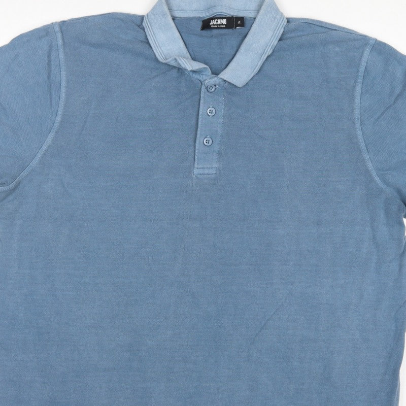 Jacamo Men’s Blue XL Short Sleeve Classic Polo Shirt