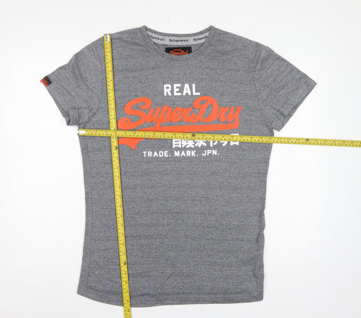 Superdry Women’s Grey XL Logo Graphic Jersey T-Shirt Short Sleeve