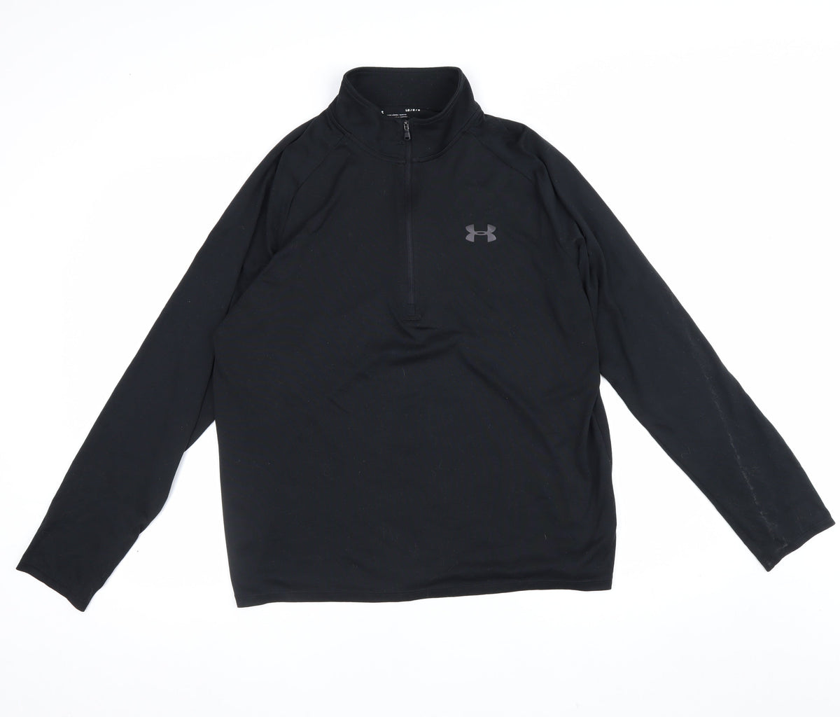 Under Armour Men Black L Athletic 1/4 Zip Long Sleeve Pullover