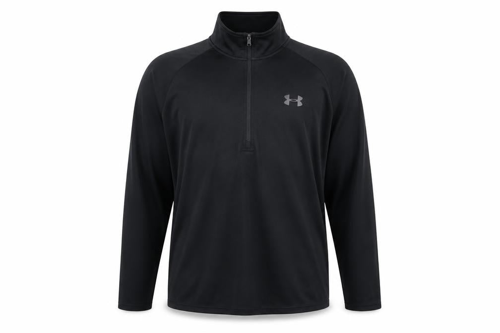 Under Armour Men Black L Athletic 1/4 Zip Long Sleeve Pullover