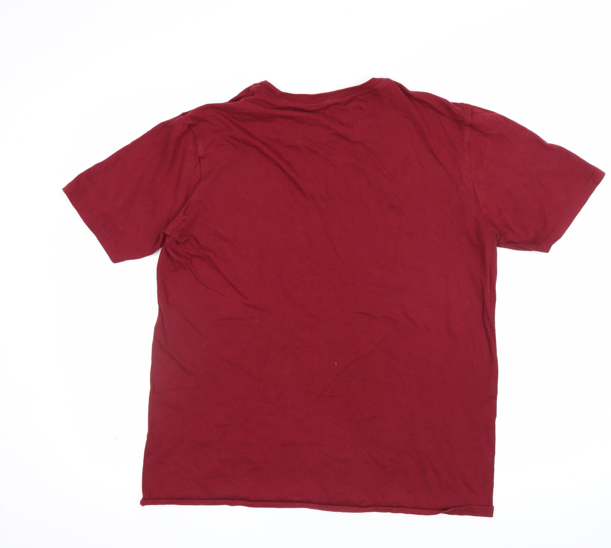 Nike Men’s Red M Athletic Fit Logo Graphic Cotton T-Shirt