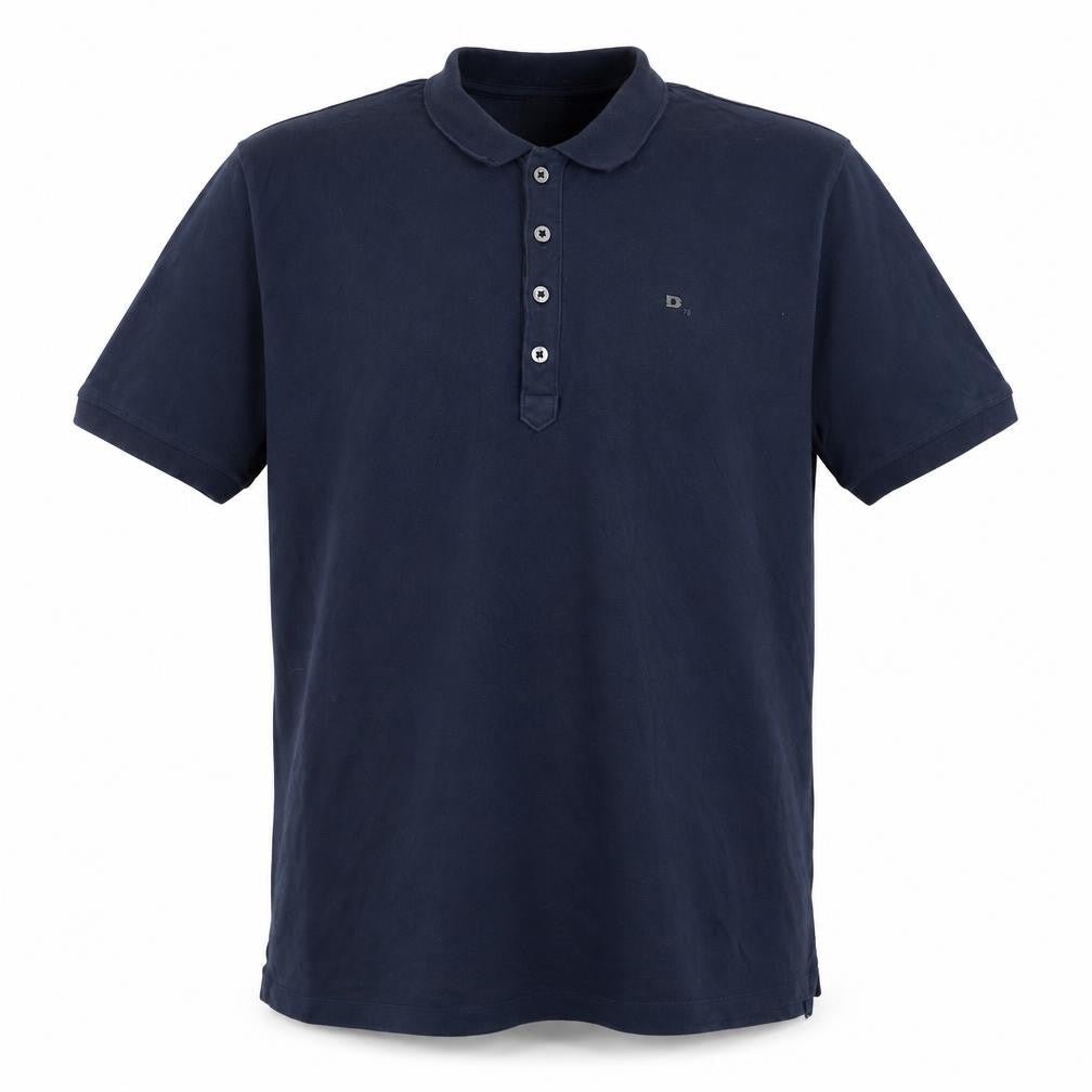 Front view of Diesel Men’s Navy Blue XL Short Sleeve Logo Polo Shirt