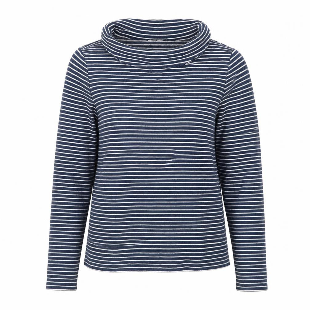 Bella di Notte Women’s Blue Stripe Cowl Neck Jumper Size 8 Cotton