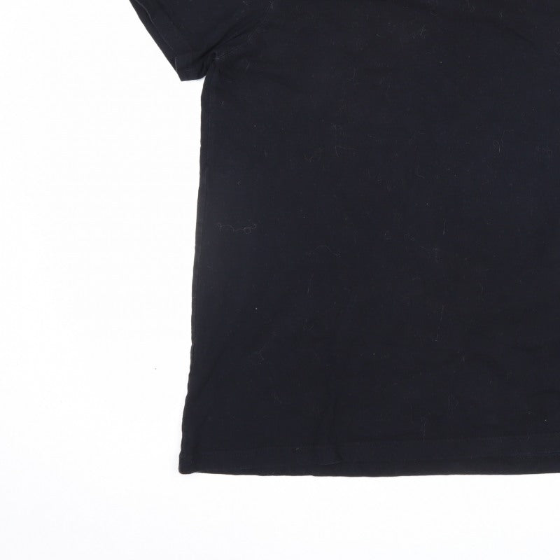 McKenzie Men’s Black S Logo Crew Neck Short Sleeve T-Shirt