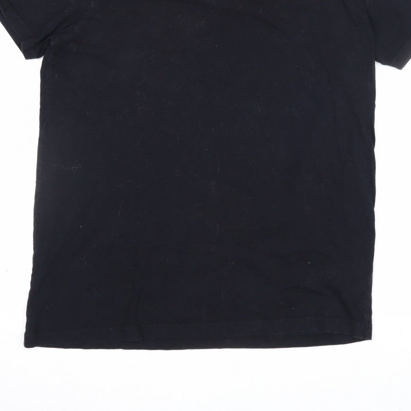 McKenzie Men’s Black S Logo Crew Neck Short Sleeve T-Shirt