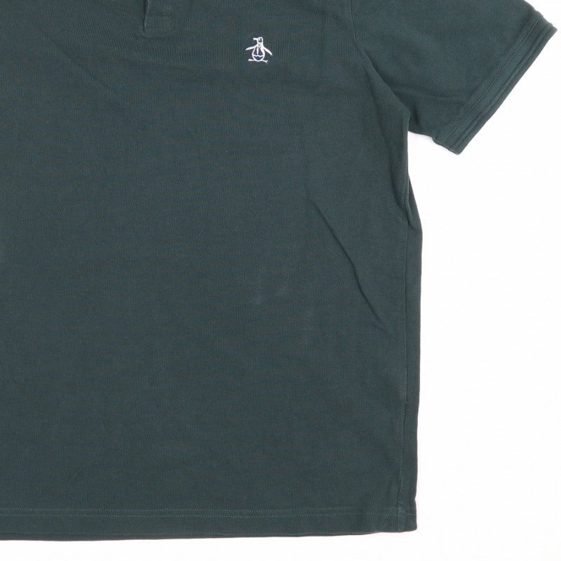 Additional view of Original Penguin men’s green m classic embroidered logo polo shirt