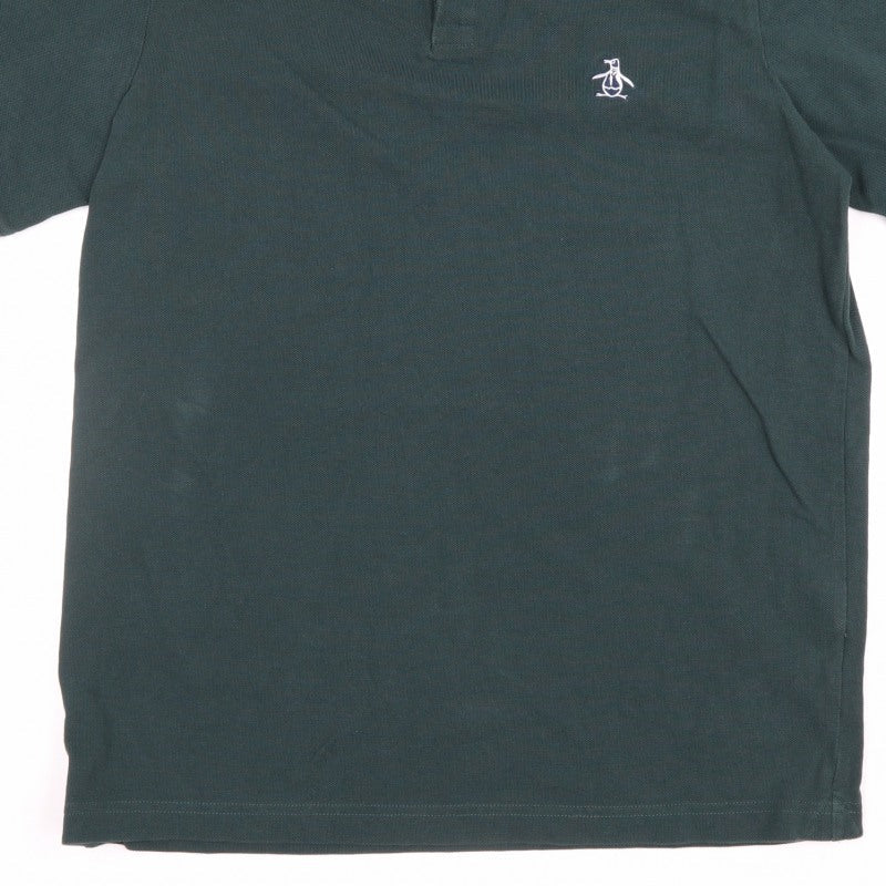 Additional view of Original Penguin men’s green m classic embroidered logo polo shirt