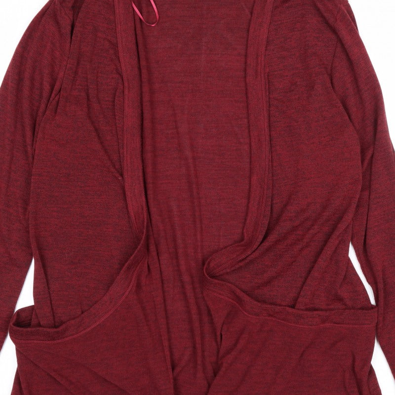 Lipsy London Women’s Red UK 16 Open Wrap Cardigan Lightweight Stretch