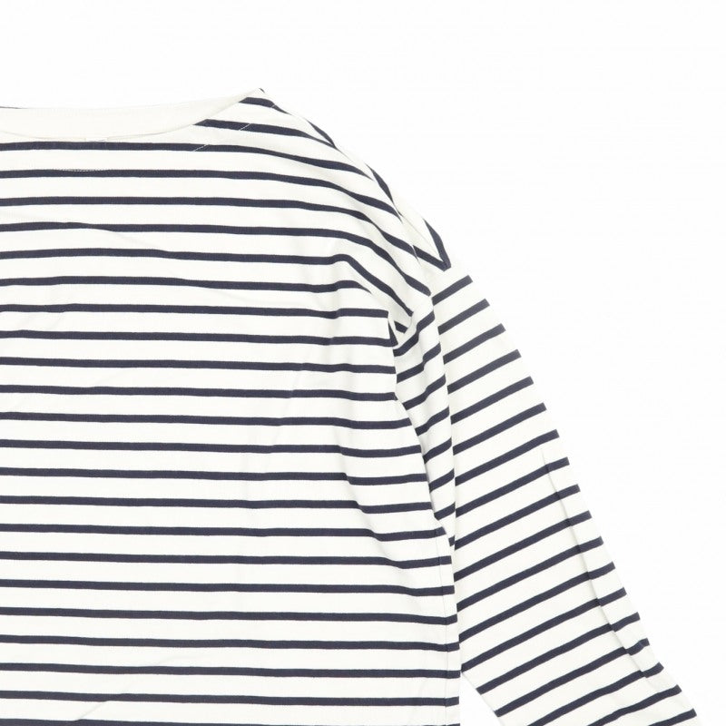 Uniqlo Women’s Navy White Stripe Boat Neck Cotton Long Sleeve Top S