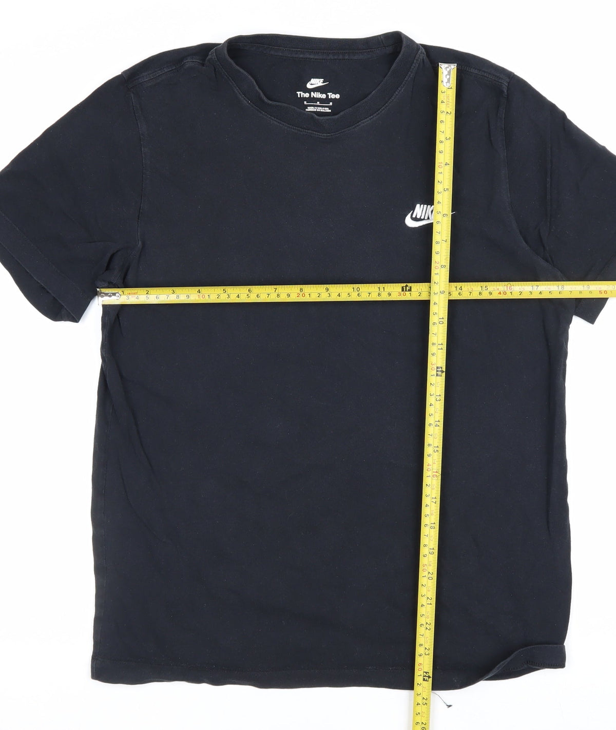 Nike Men’s Black Medium Logo Crew Neck Short Sleeve T-Shirt