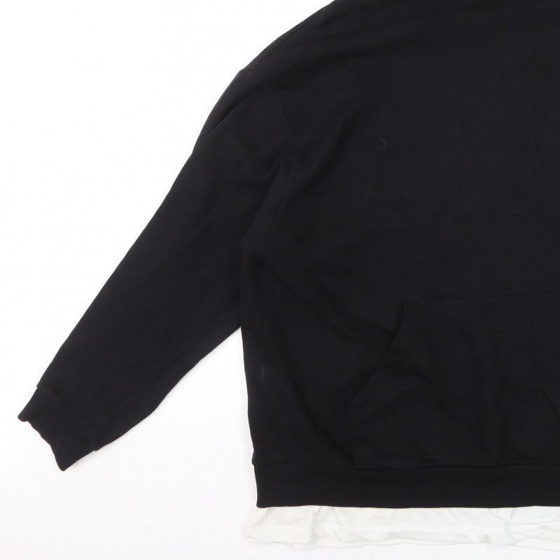 Additional view of ASOS Design Men’s Black L Pullover Graphic Print Hoodie