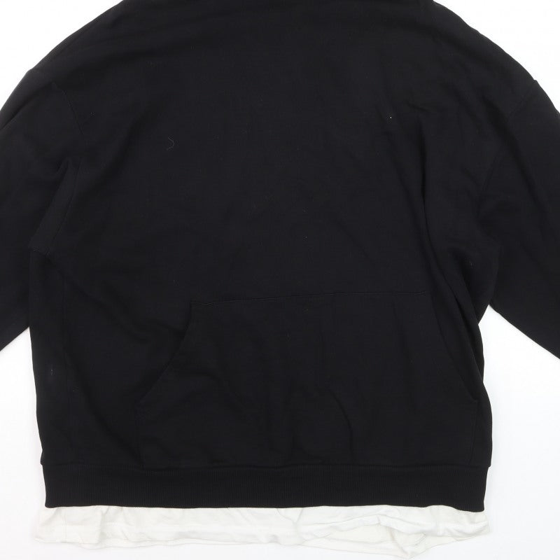 Additional view of ASOS Design Men’s Black L Pullover Graphic Print Hoodie