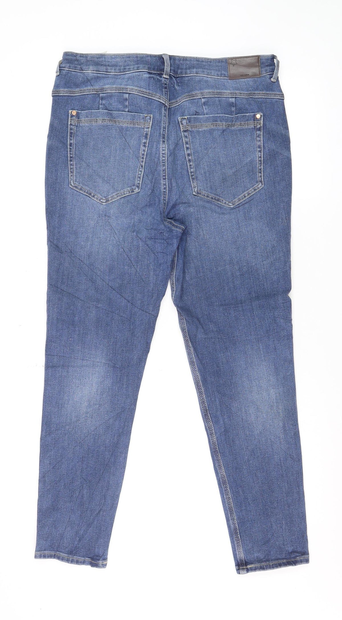 Marks and Spencer Women Blue Size 14 Short Ivy Magic Skinny Jeans
