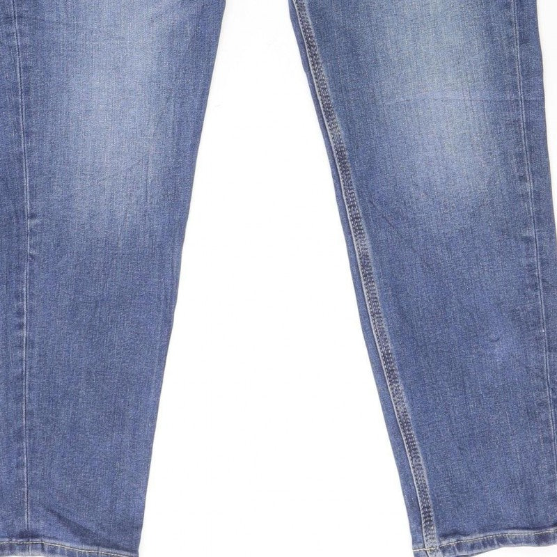 Marks and Spencer Women Blue Size 14 Short Ivy Magic Skinny Jeans