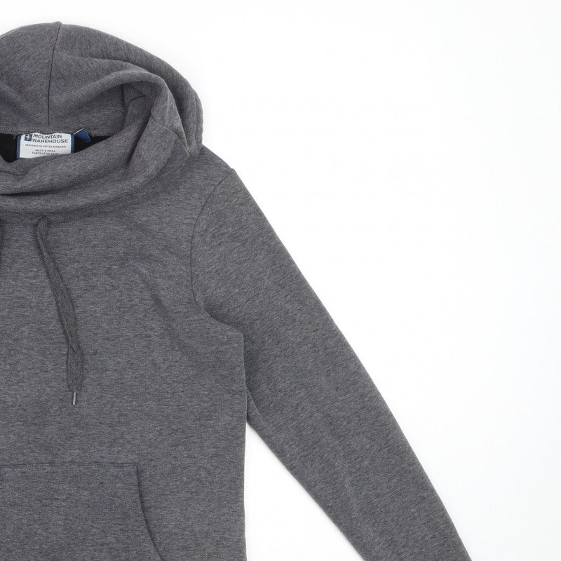 Mountain Warehouse Women’s Grey UK 8 Pullover Hoodie Hooded Pockets