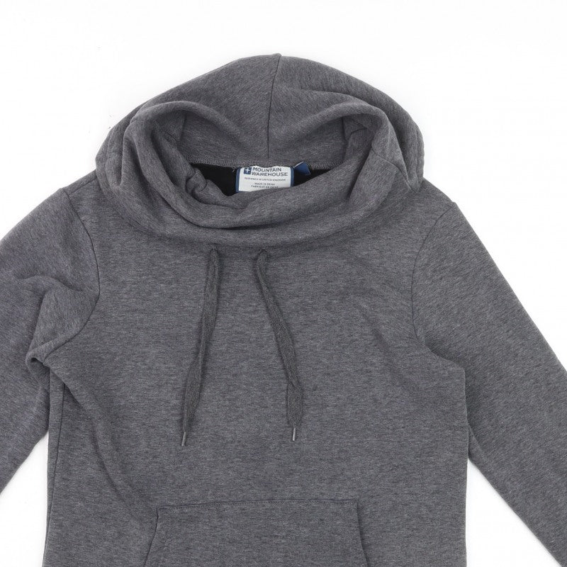 Mountain Warehouse Women’s Grey UK 8 Pullover Hoodie Hooded Pockets
