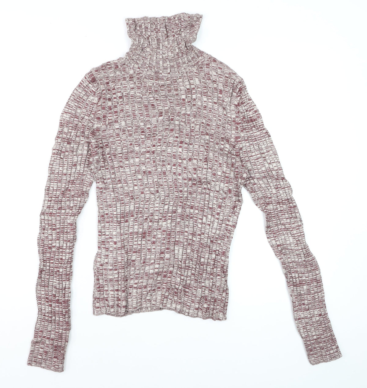 Miss Selfridge Women’s Multicoloured Roll Neck Knit Jumper UK 14