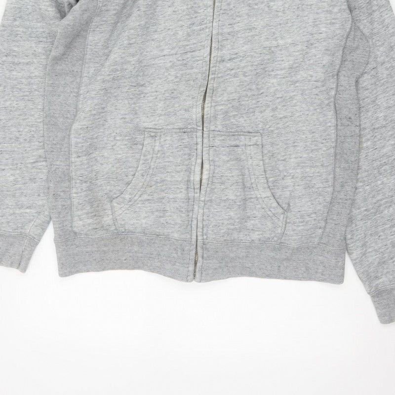 Jack Wills Men’s Grey XL Full Zip Logo Hoodie Fleece