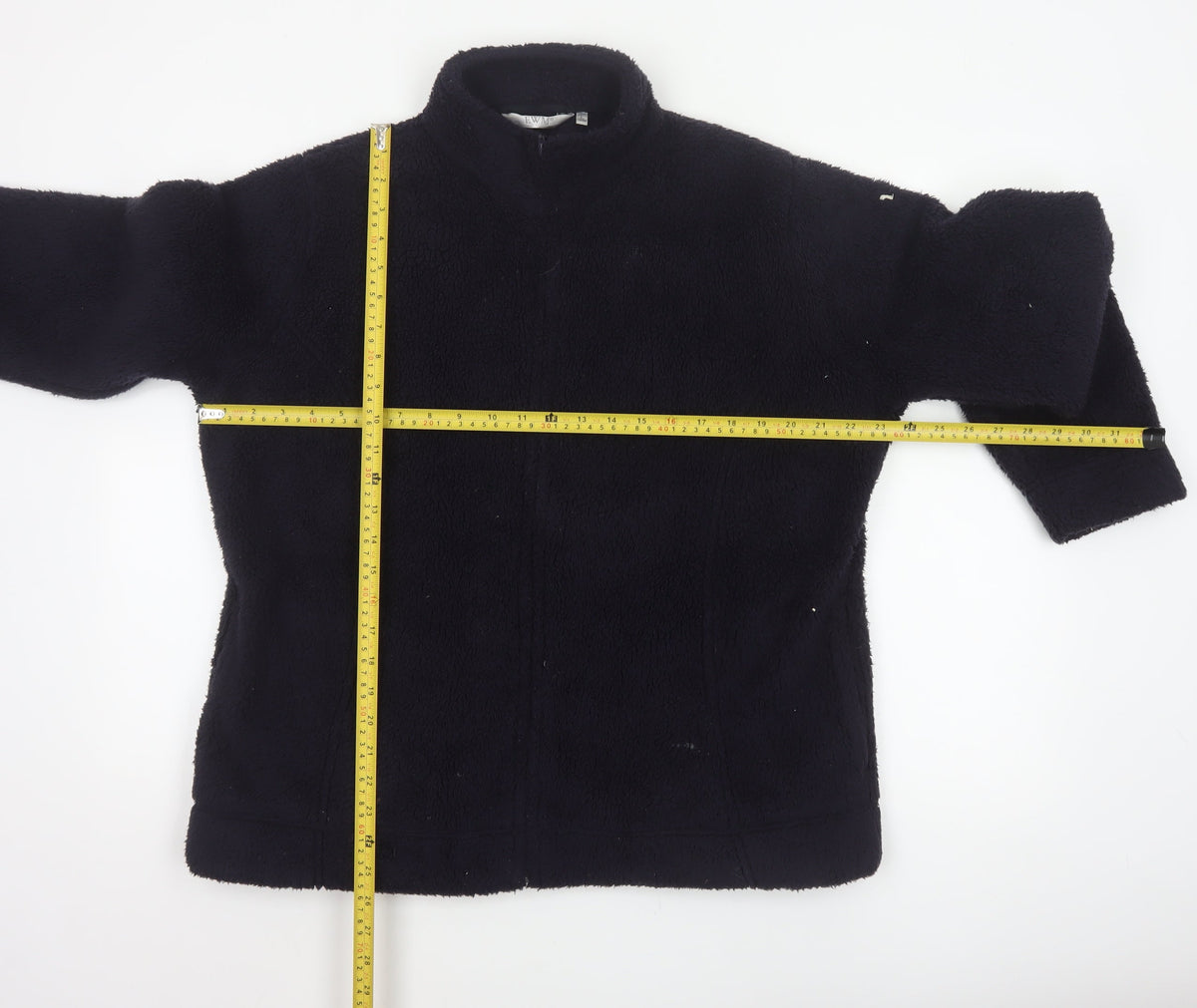 EWM Women’s Black Size 20 Fleece 1/4 Zip Collared Jacket