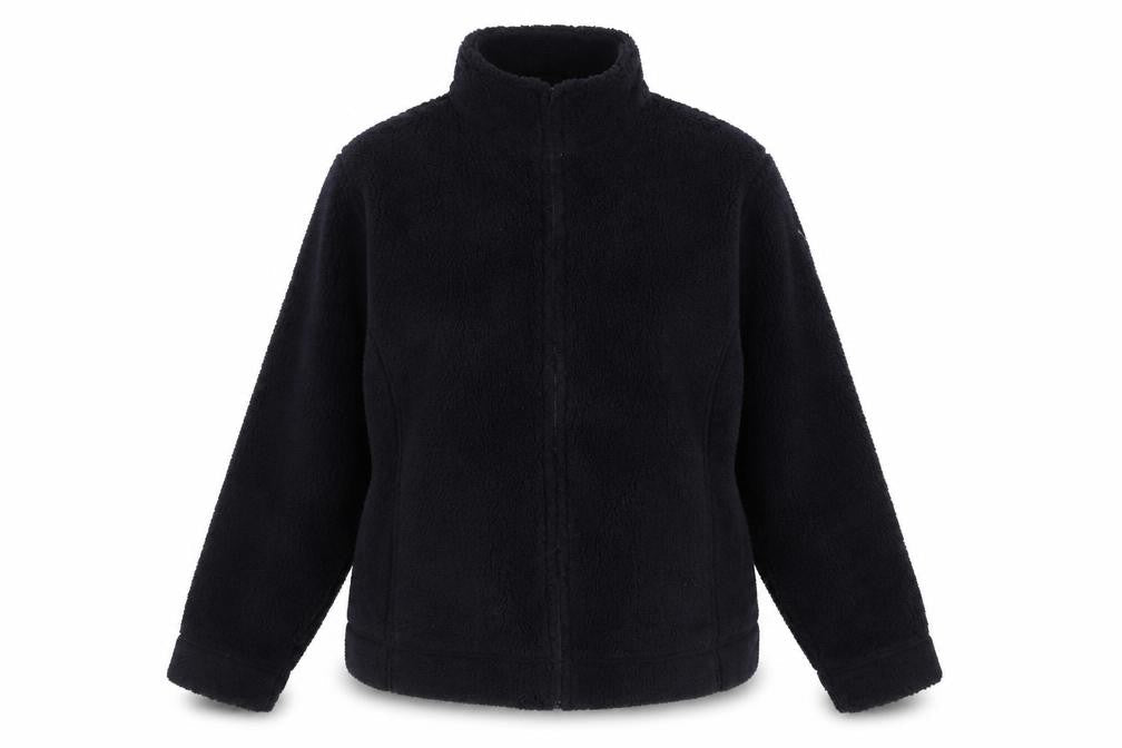 EWM Women’s Black Size 20 Fleece 1/4 Zip Collared Jacket