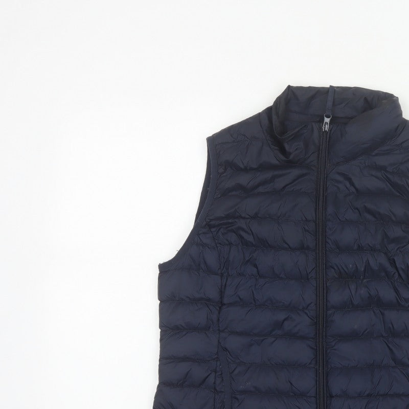Betty Barclay Women Navy UK 12 Puffer Gilet Down Quilted Bodywarmer