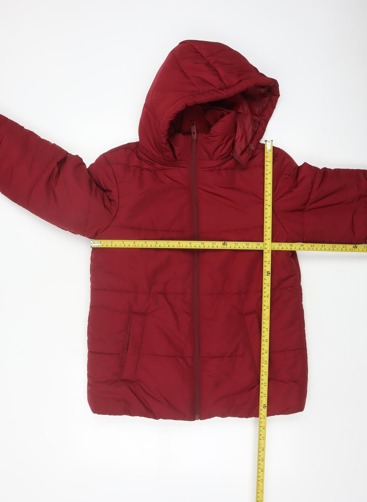 M&S Women’s Red UK 10 Hooded Shower Resistant Puffer Jacket