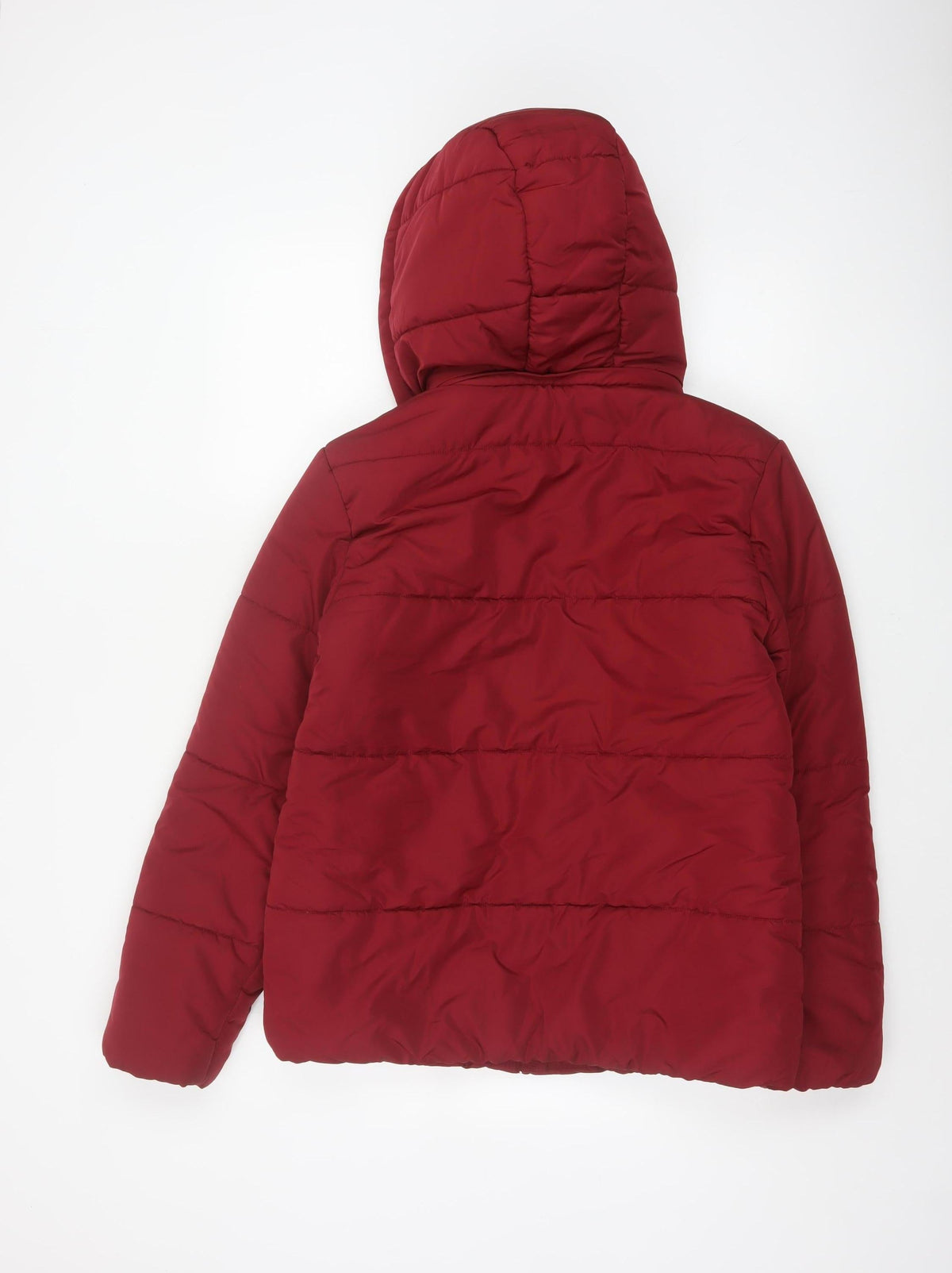 M&S Women’s Red UK 10 Hooded Shower Resistant Puffer Jacket