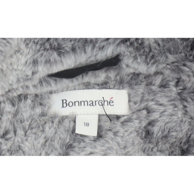 Bonmarché Women’s Black Size 18 Hooded Faux Fur Lined Parka Jacket