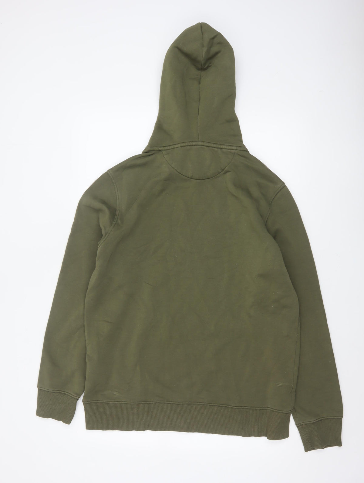 GANT Men’s Green L Pullover Hoodie Logo Kangaroo Pocket