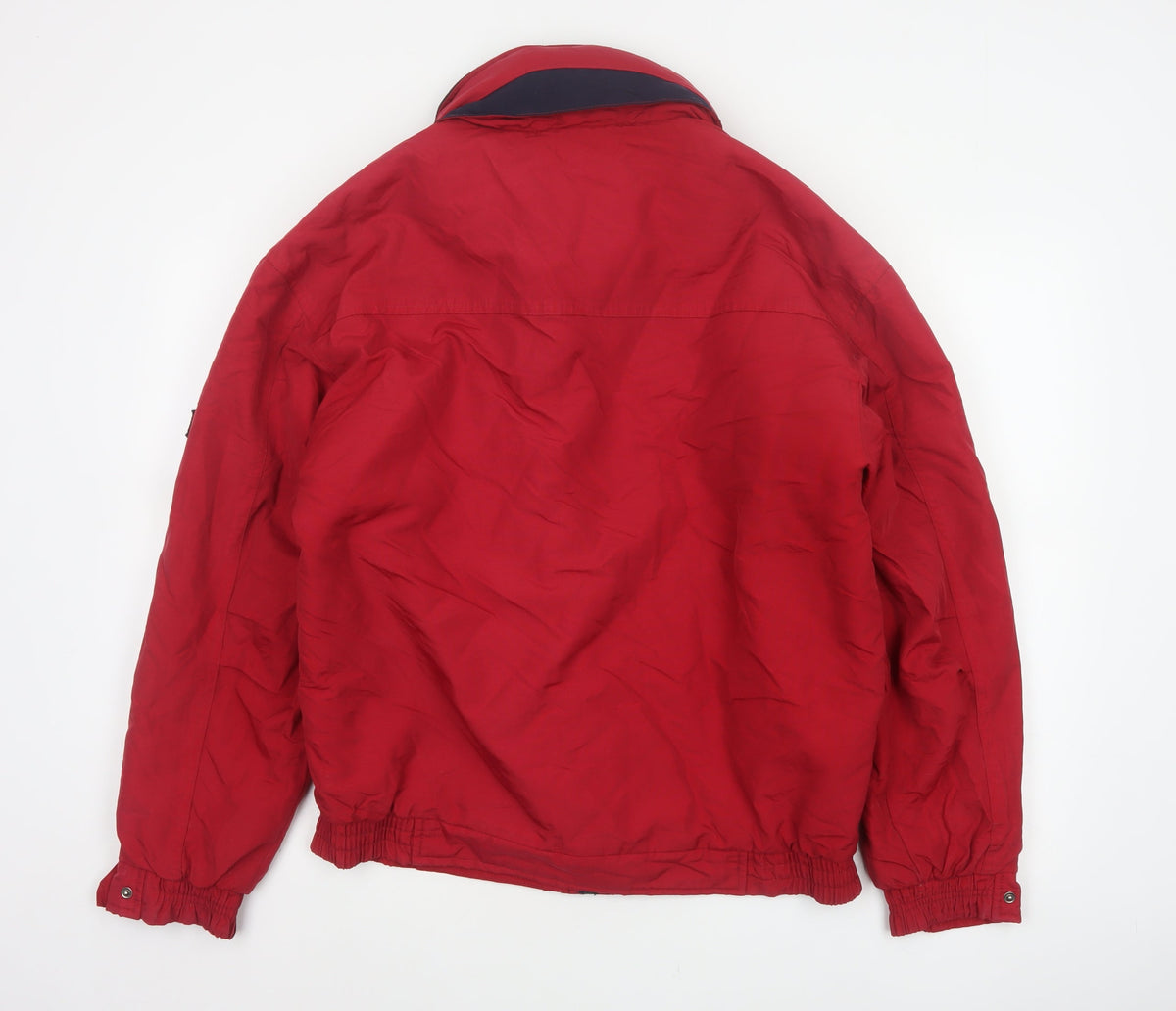 Maine New England Men’s Red Small Nylon Insulated Zip Jacket