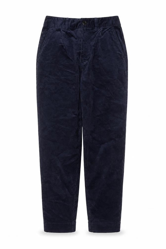 Per Una Women’s Navy Blue Corduroy Tapered Trousers Size 8