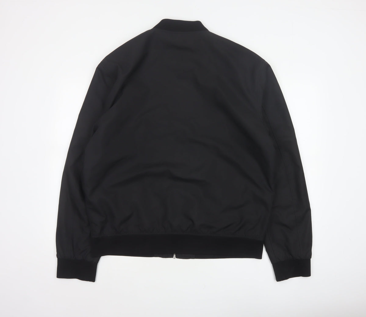 River Island Men’s Black XL Bomber Jacket Full Zip Lined