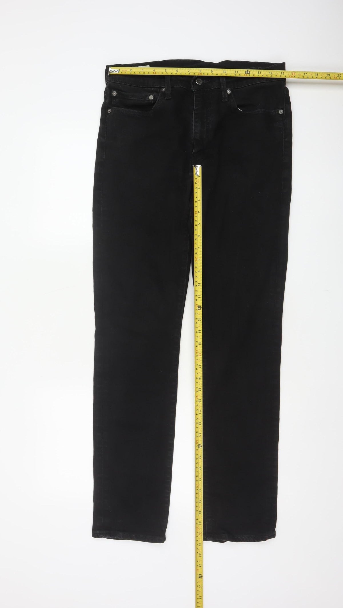 Levi's Premium Men’s Black W34 L34 511 Slim Stretch Jeans
