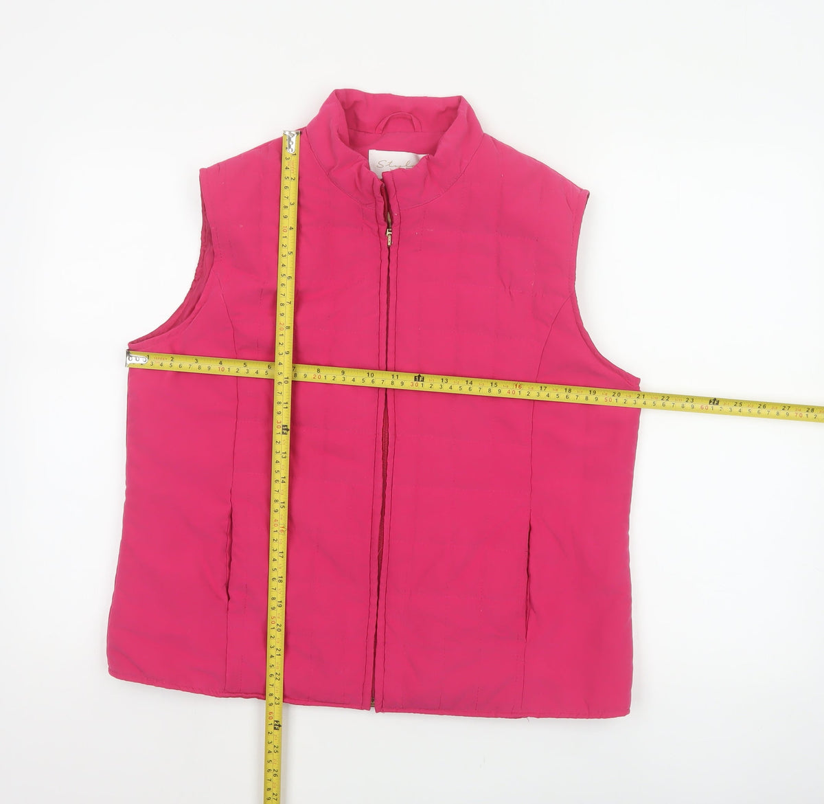 Style by EWM Women Pink Size 14 Padded Quilted Puffer Waistcoat Gilet