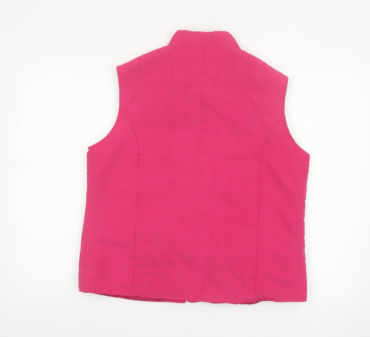 Style by EWM Women Pink Size 14 Padded Quilted Puffer Waistcoat Gilet