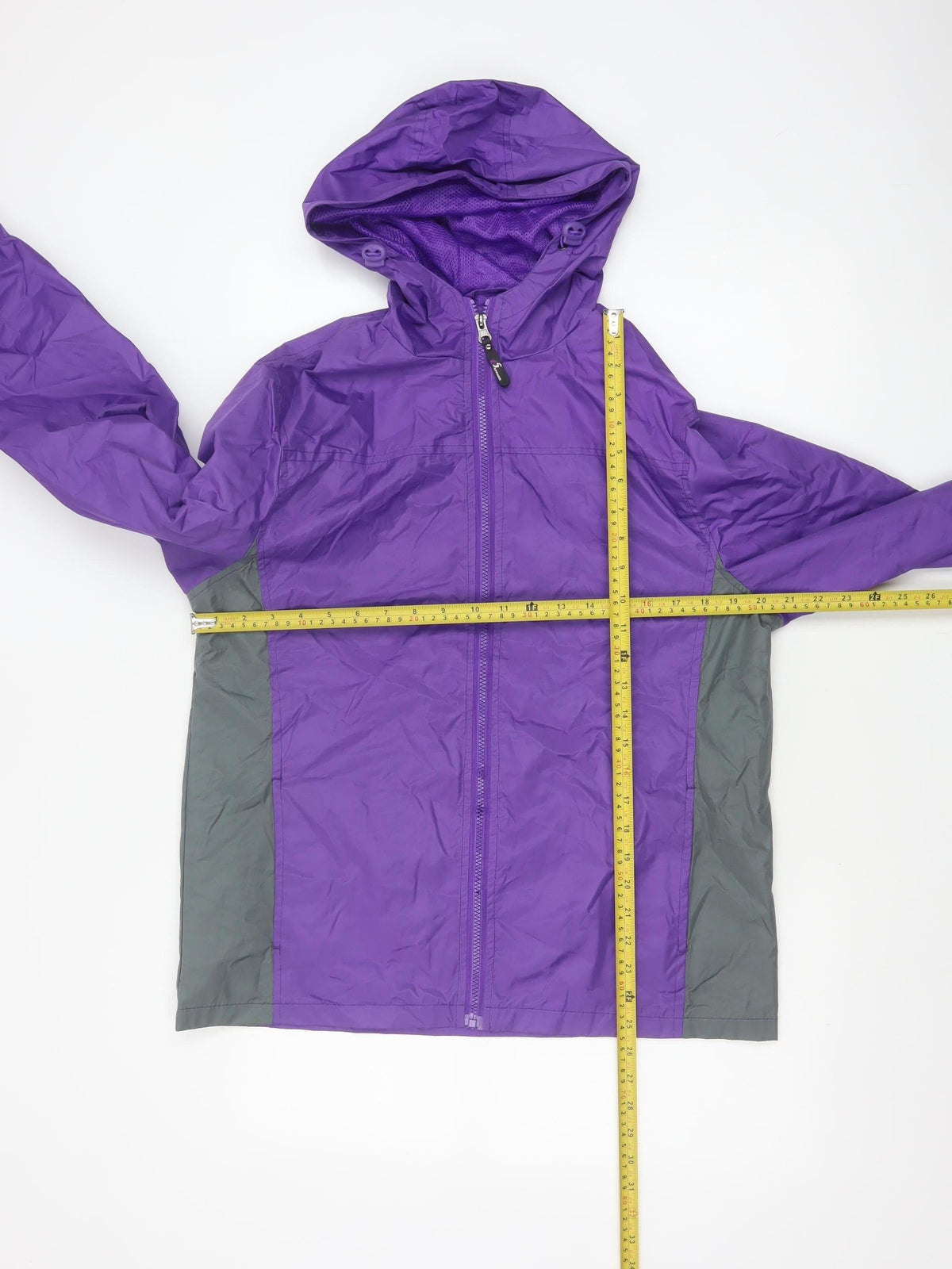 5 Apparel Women’s Purple M Hooded Full Zip Windbreaker Jacket