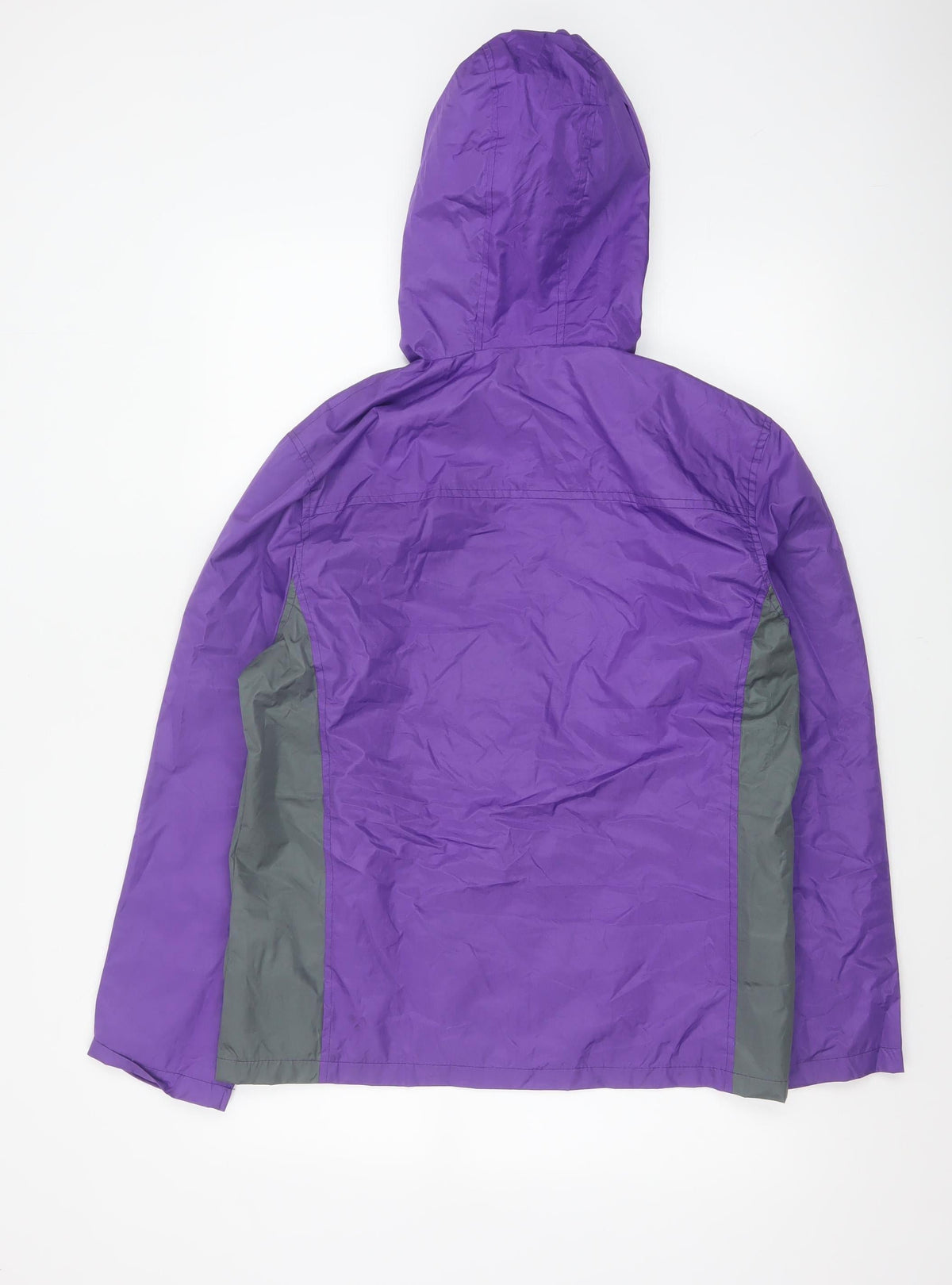 5 Apparel Women’s Purple M Hooded Full Zip Windbreaker Jacket
