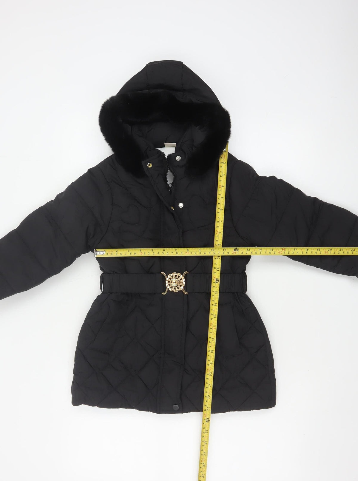 JOMARO Girls Black 4-5 Years Puffer Coat