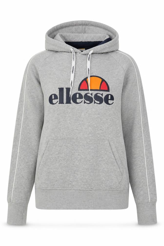 Ellesse Women’s Grey Size 8 Logo Pullover Hoodie Fleece