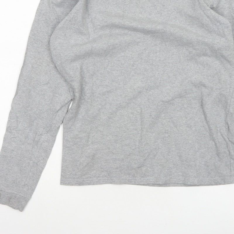 Carhartt Women Grey S Original Fit Long Sleeve Crew Neck T-Shirt