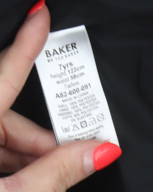 Baker by Ted Baker Boys Black 7 Years Hooded Puffer Jacket