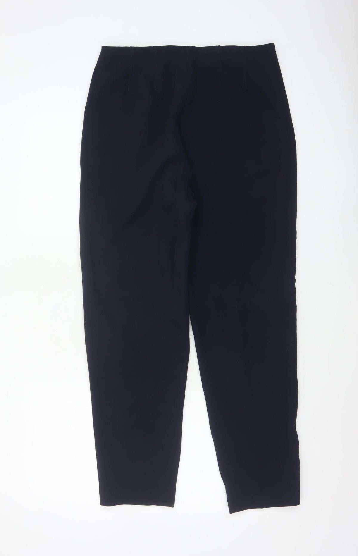 M&S Women’s Navy UK 12 Long Tapered Stretch Trousers