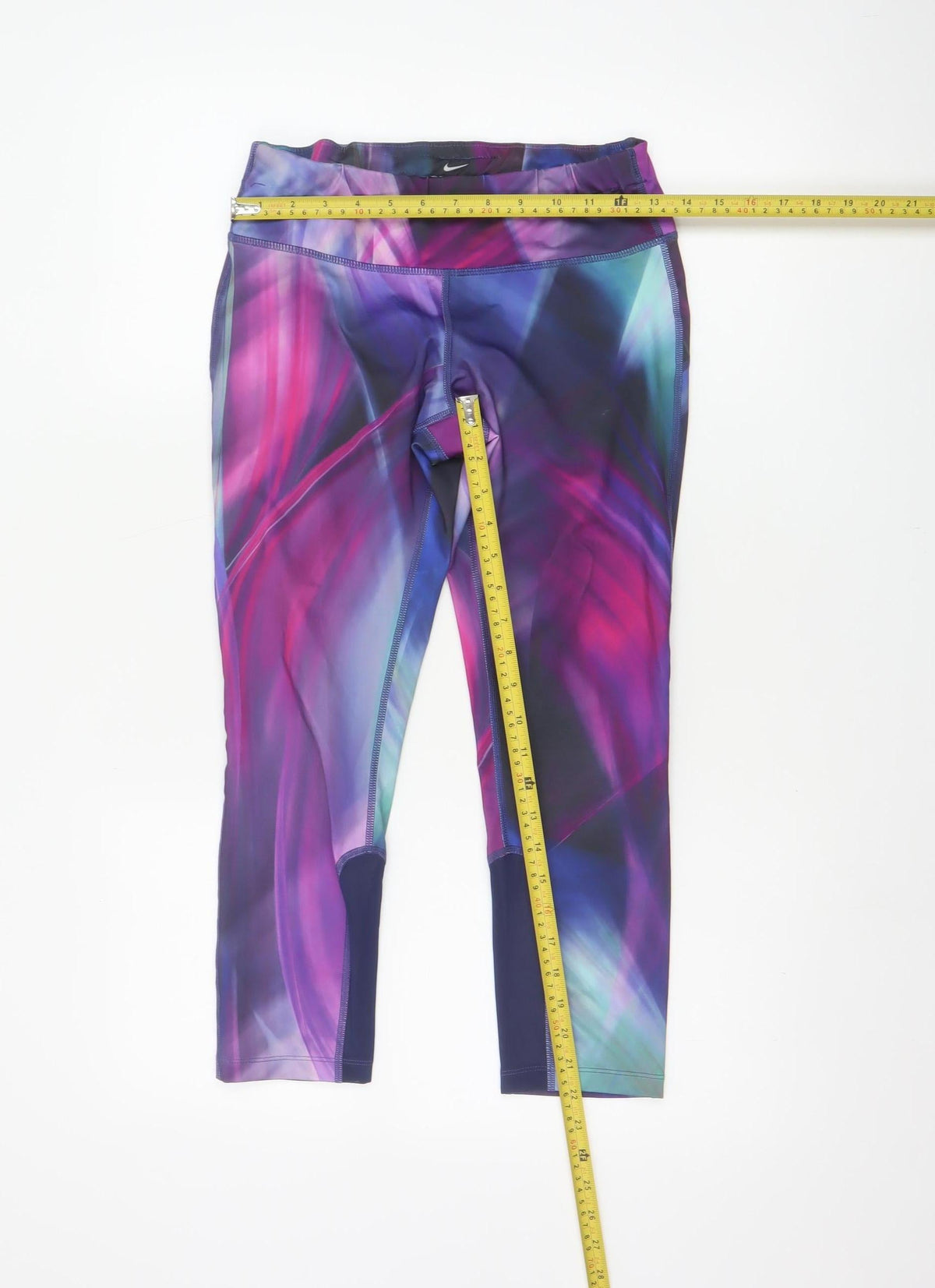 Nike Women’s Multicoloured S Dri-FIT Cropped Running Leggings