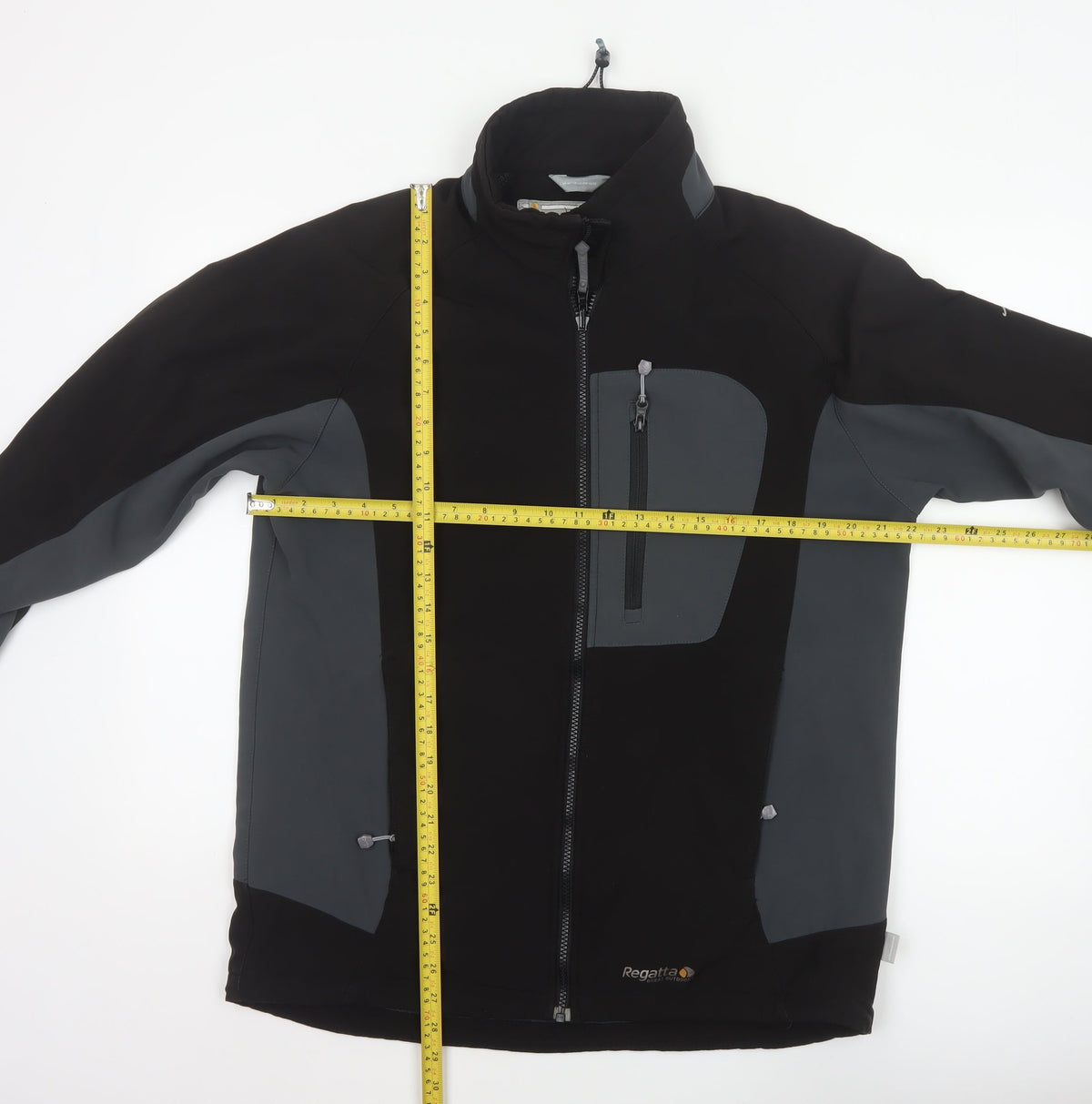 Regatta Men’s Black Grey XL Softshell Windbreaker Jacket
