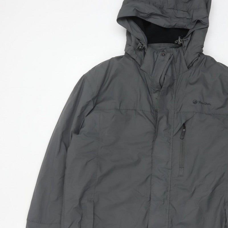 Peter Storm Mens Grey M Hooded Waterproof Insulated Ski Jacket